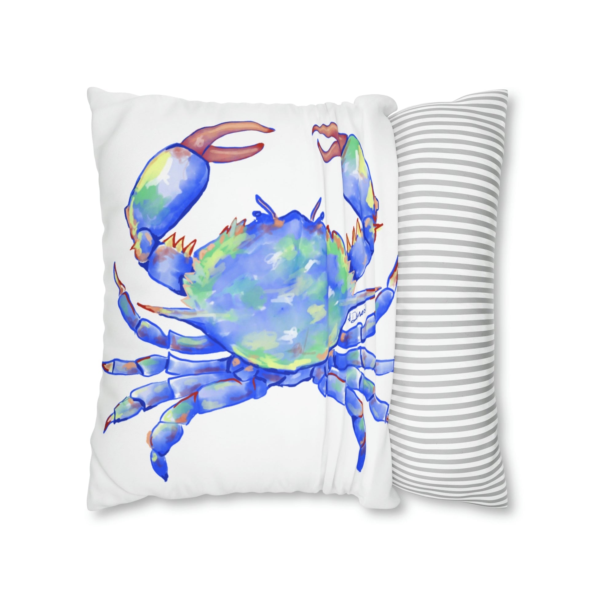 Blue Crab Pillowcase - Blue Cava