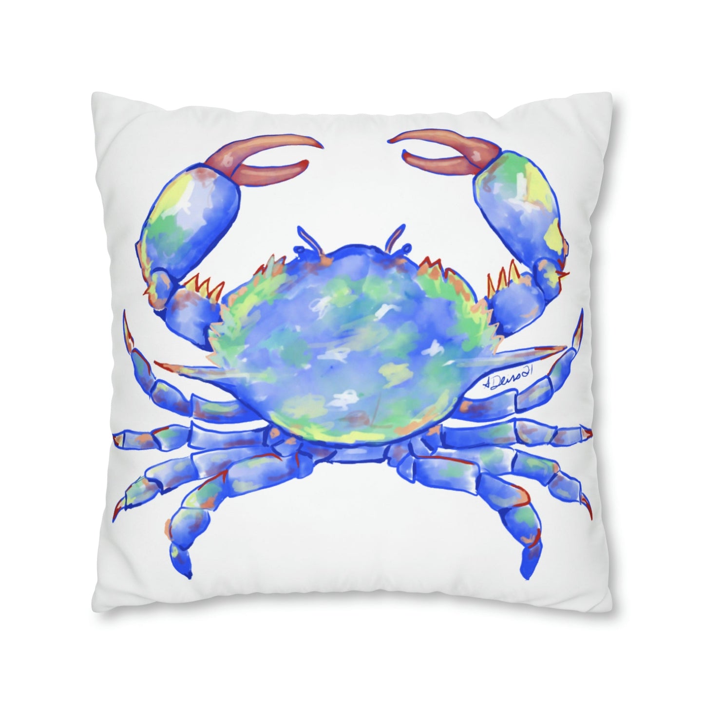 Blue Crab Pillowcase - Blue Cava