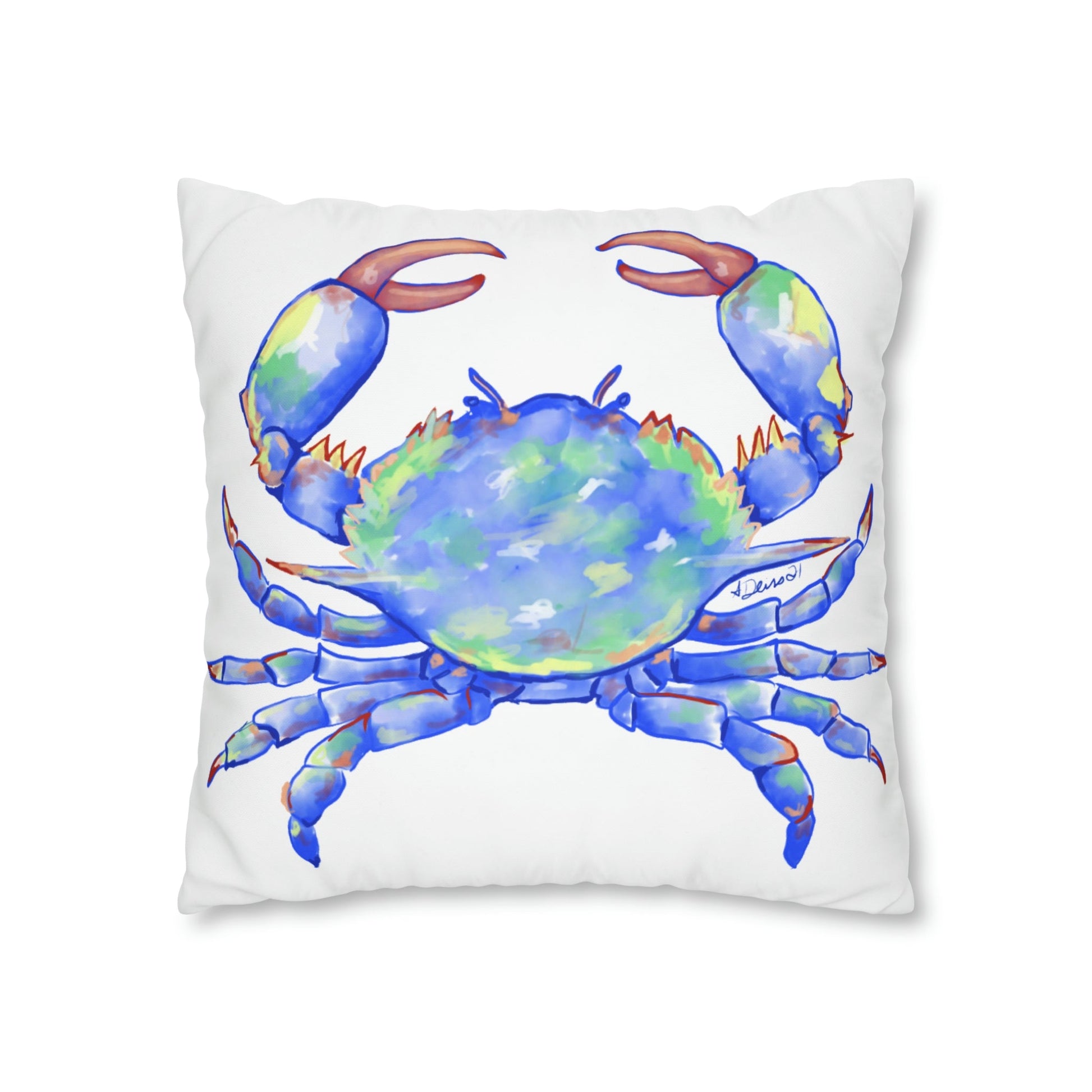 Blue Crab Pillowcase - Blue Cava