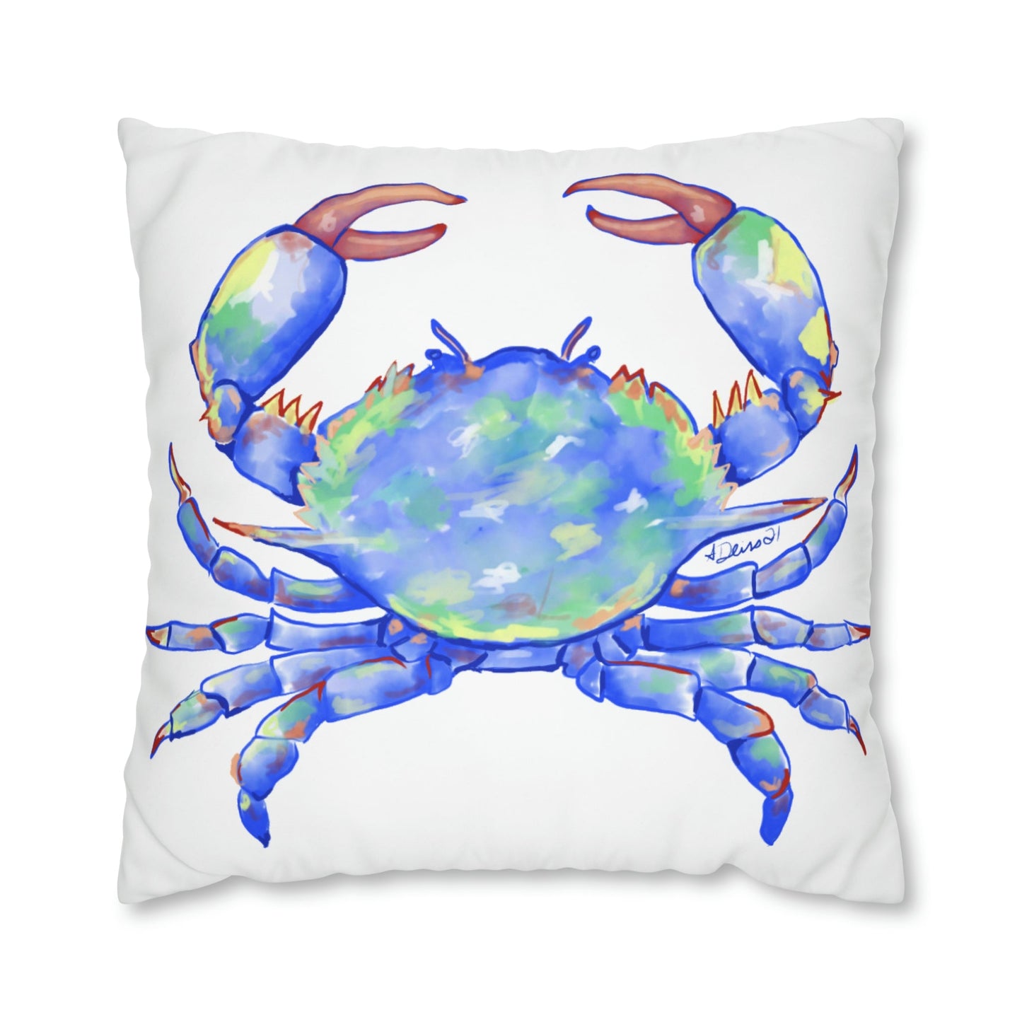 Blue Crab Pillowcase - Blue Cava