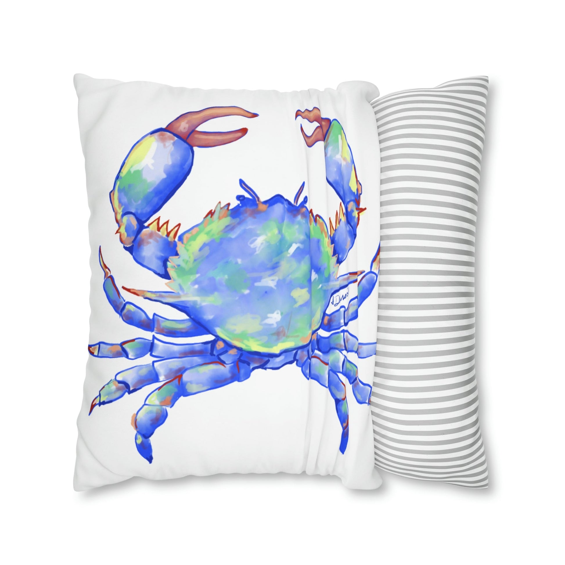 Blue Crab Pillowcase - Blue Cava