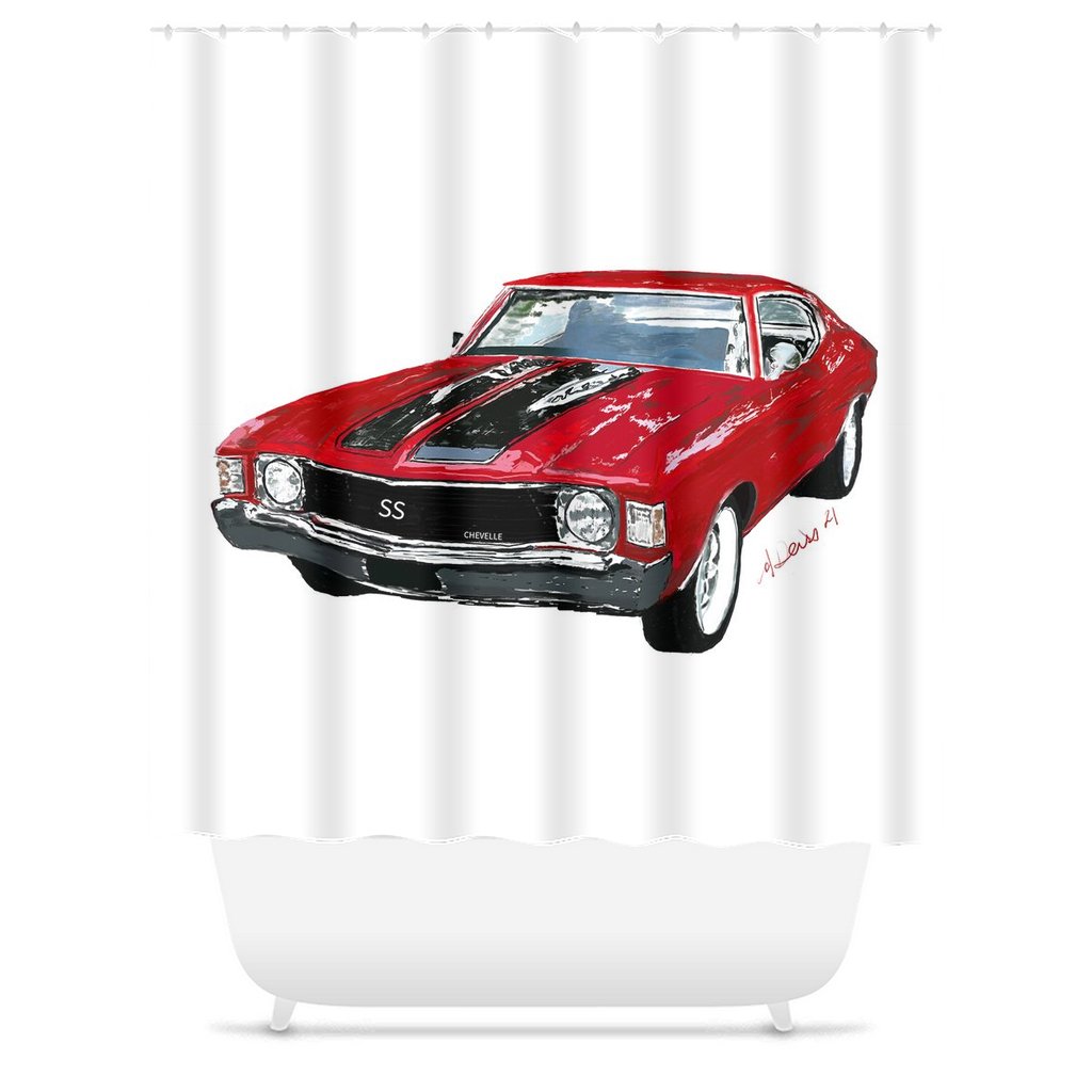 Chevelle Shower Curtain - Blue Cava