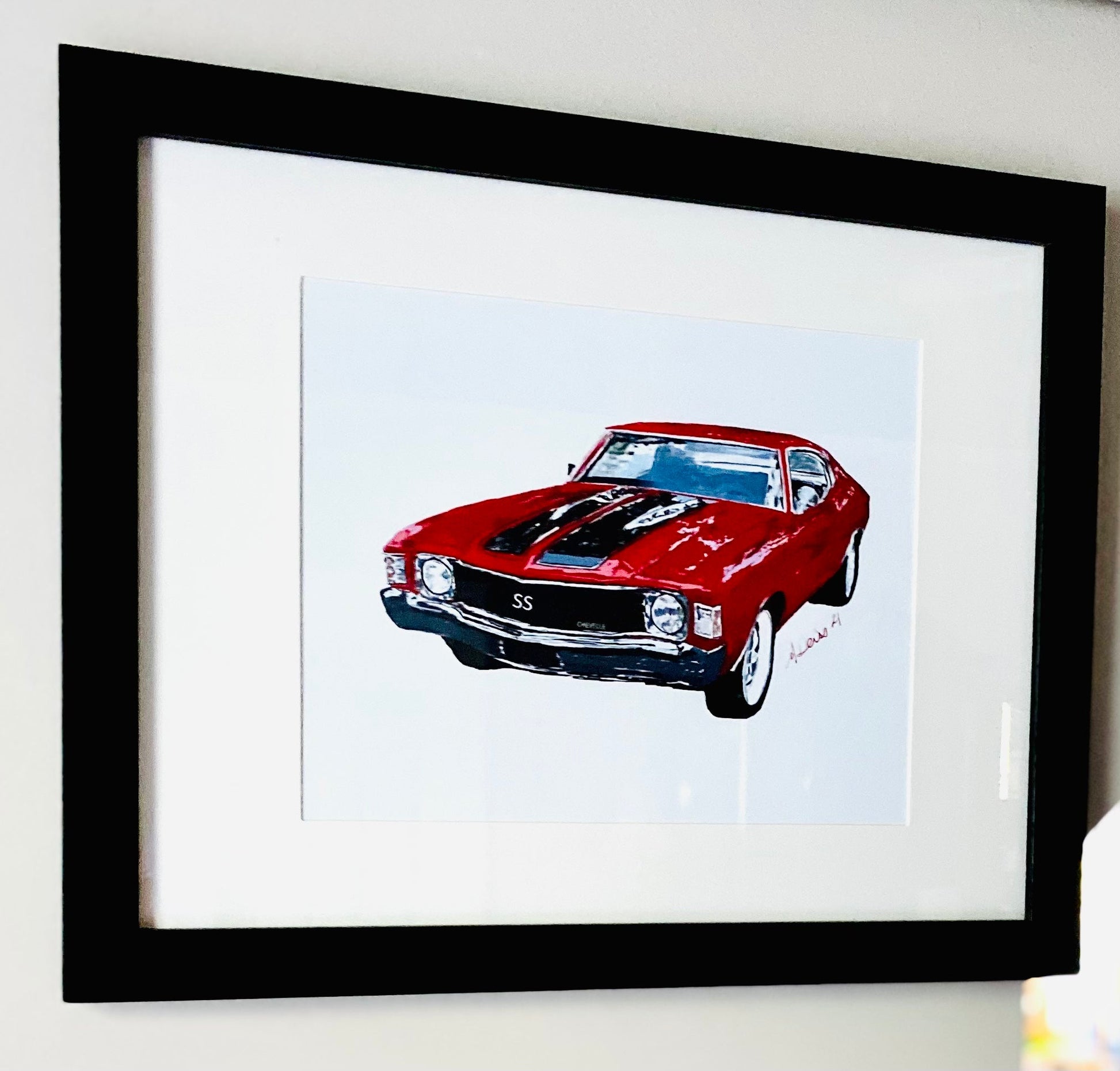 Chevelle Wall art - Blue Cava