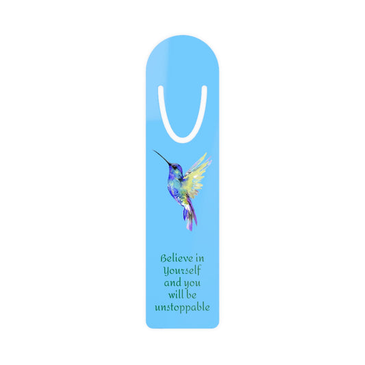 Hummingbird Bookmark - Blue Cava