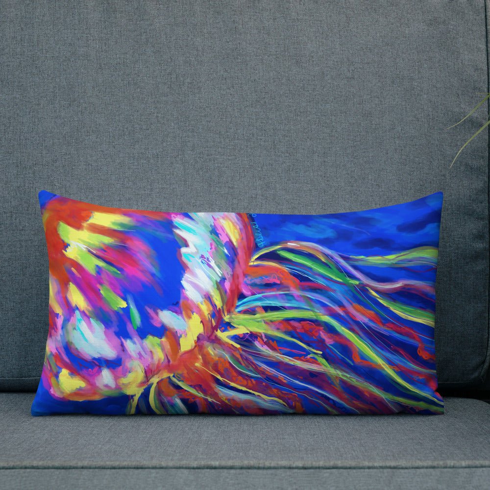 Jellyfish Premium Pillow - Blue Cava