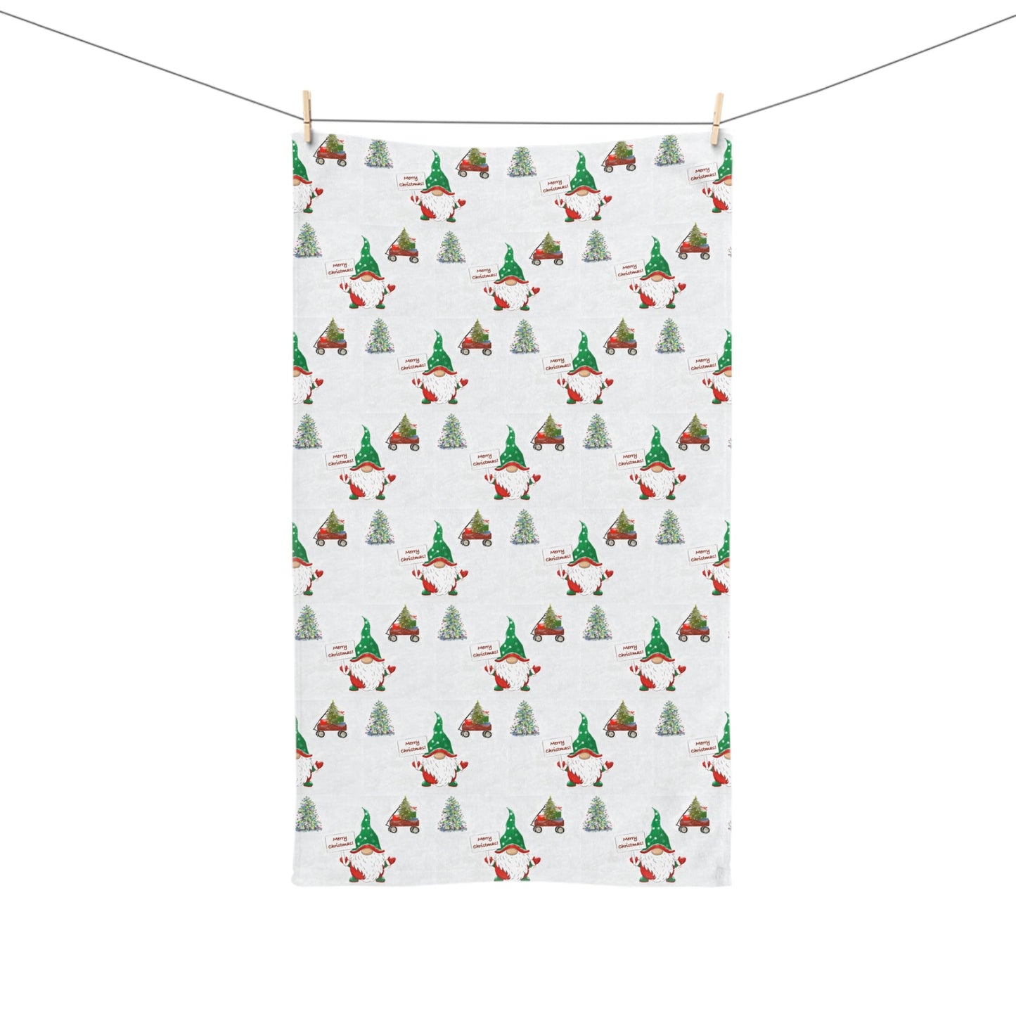 Kringle and Friends Hand Towel (Poly/Cotton) - Blue Cava