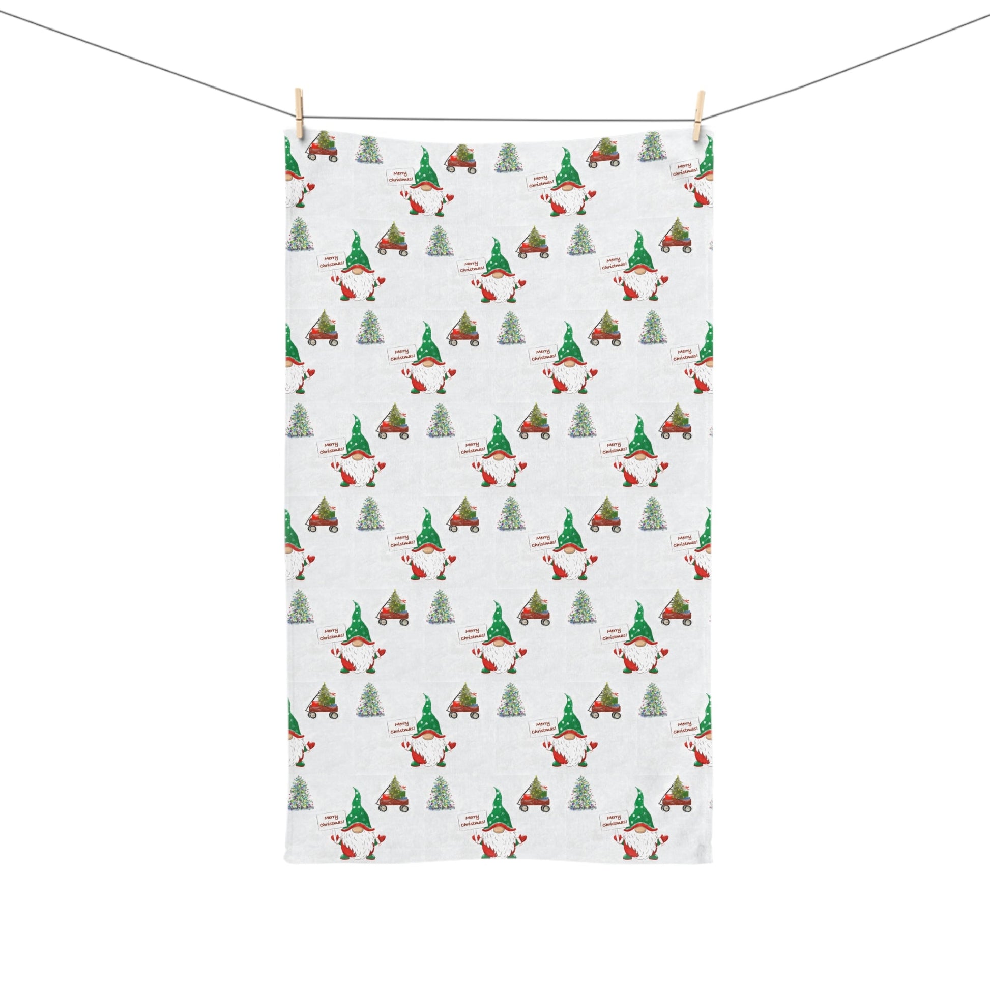 Kringle and Friends Hand Towel (Poly/Cotton) - Blue Cava