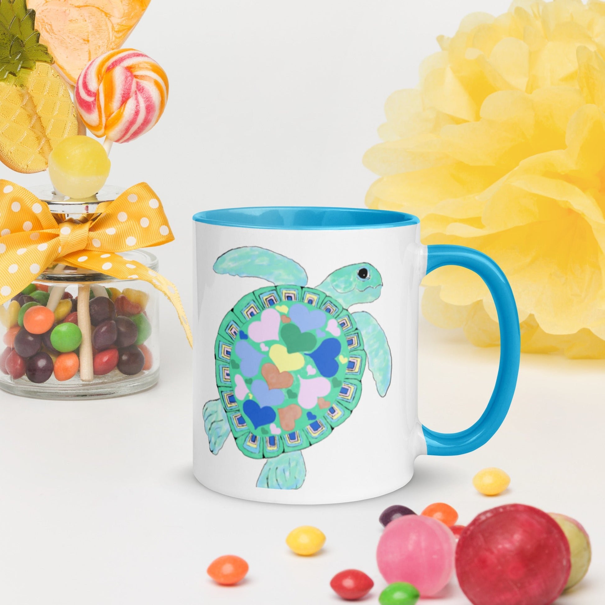 “Love” Sea Turtle Mug 11 oz. - Blue Cava