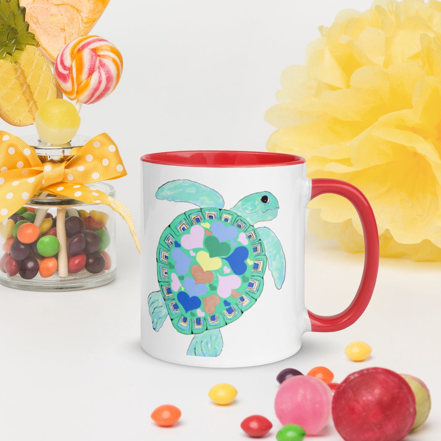 “Love” Sea Turtle Mug 11 oz. - Blue Cava