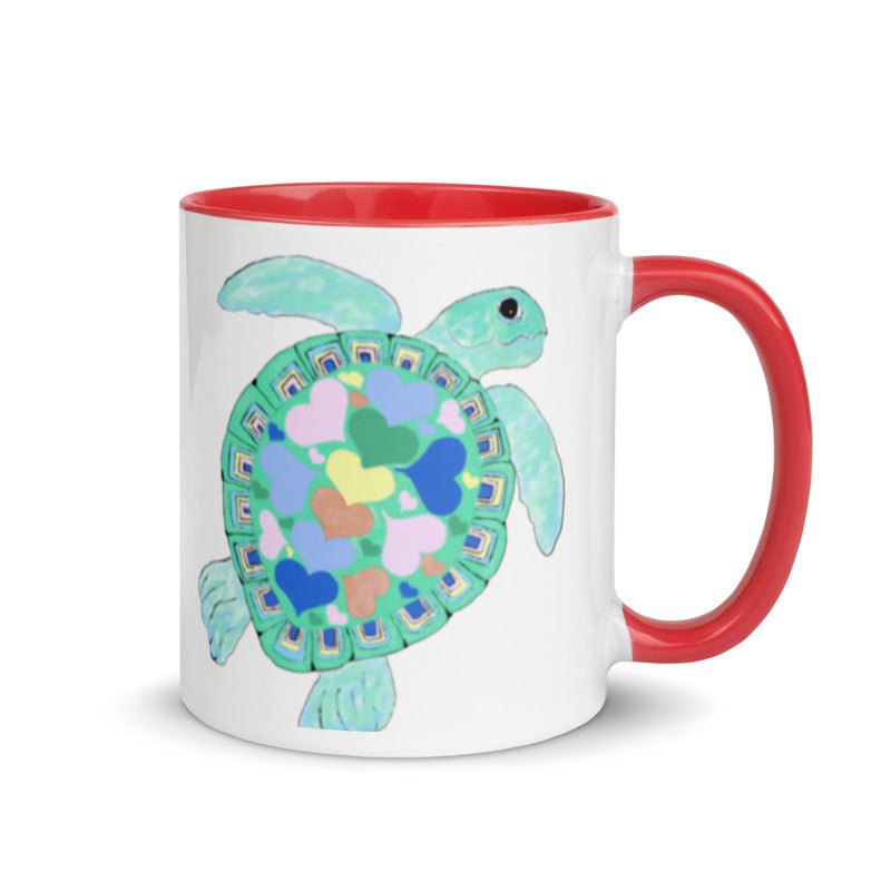 “Love” Sea Turtle Mug 11 oz. - Blue Cava