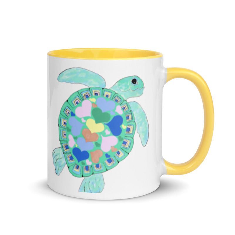 “Love” Sea Turtle Mug 11 oz. - Blue Cava