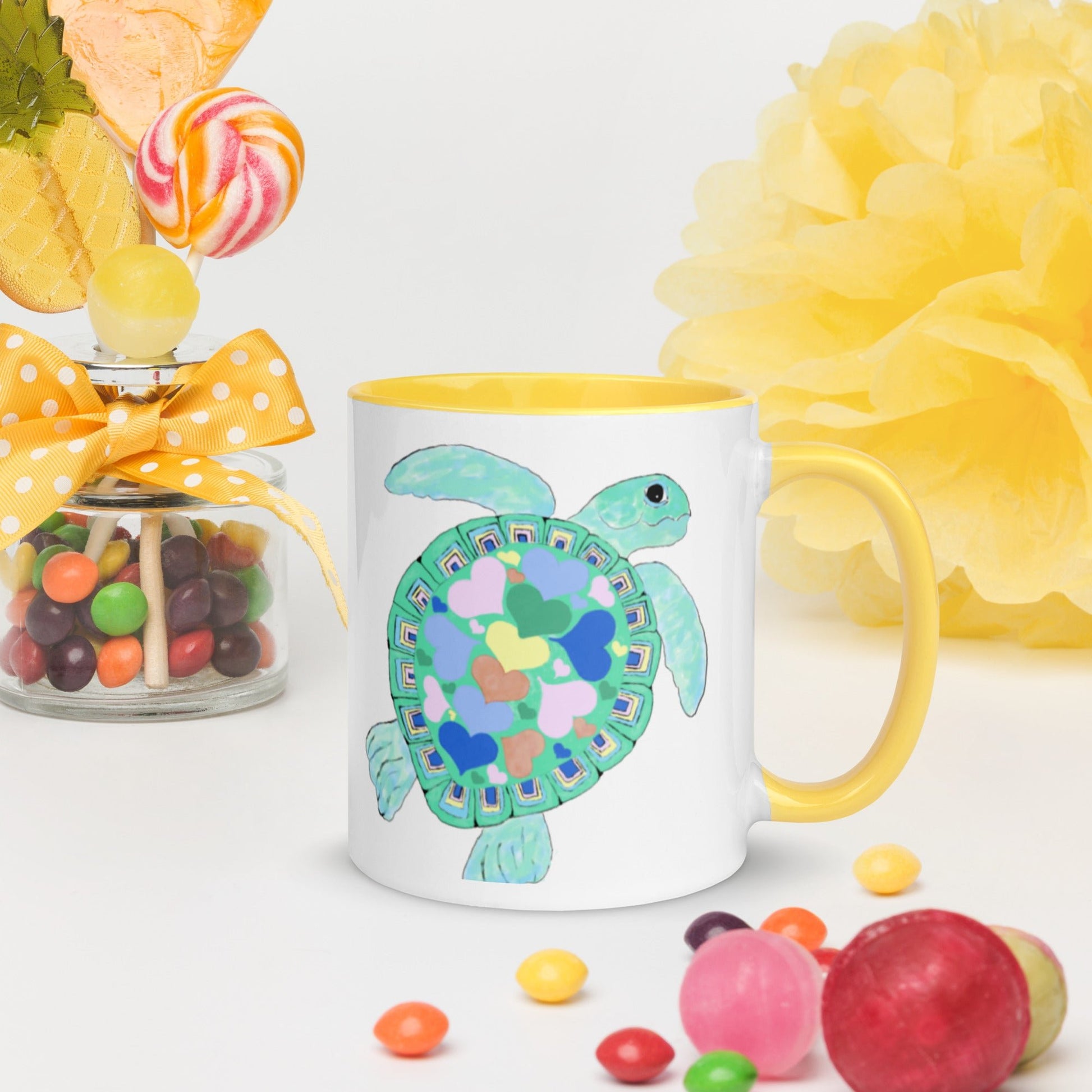 “Love” Sea Turtle Mug 11 oz. - Blue Cava