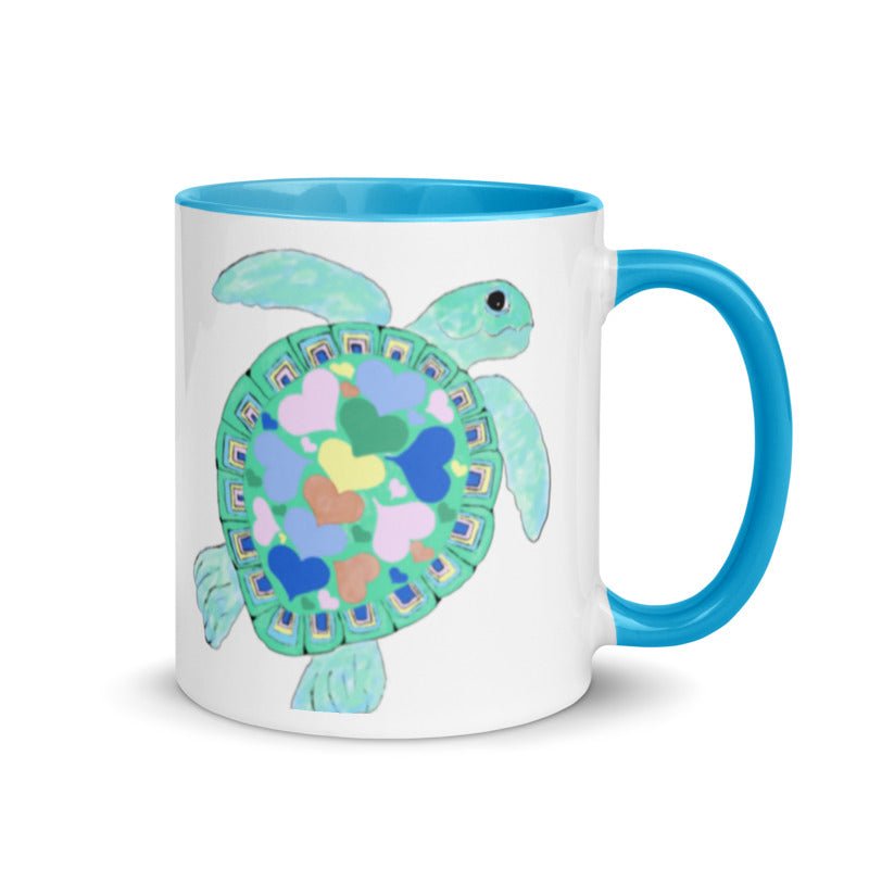 “Love” Sea Turtle Mug 11 oz. - Blue Cava