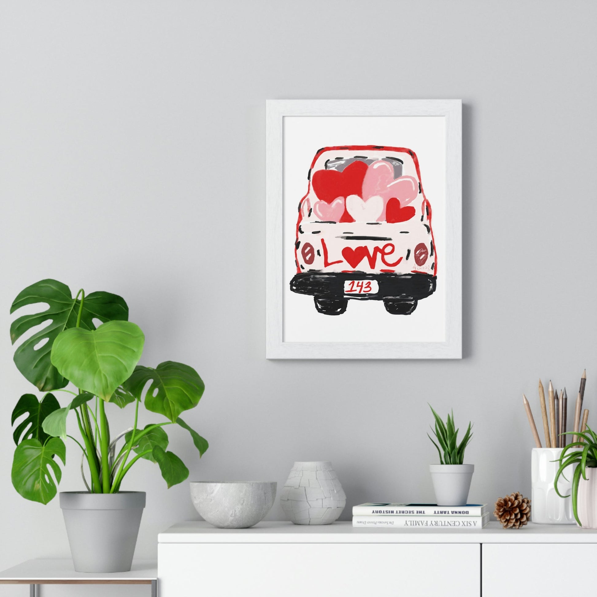 Love Truck Wall art - Blue Cava