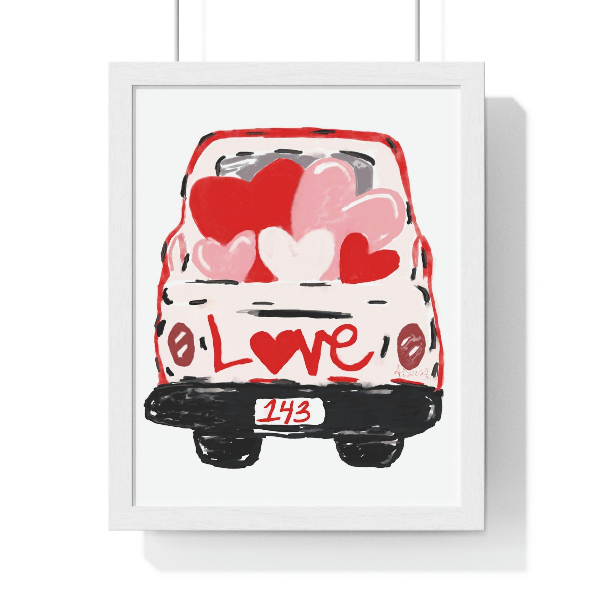 Love Truck Wall art - Blue Cava