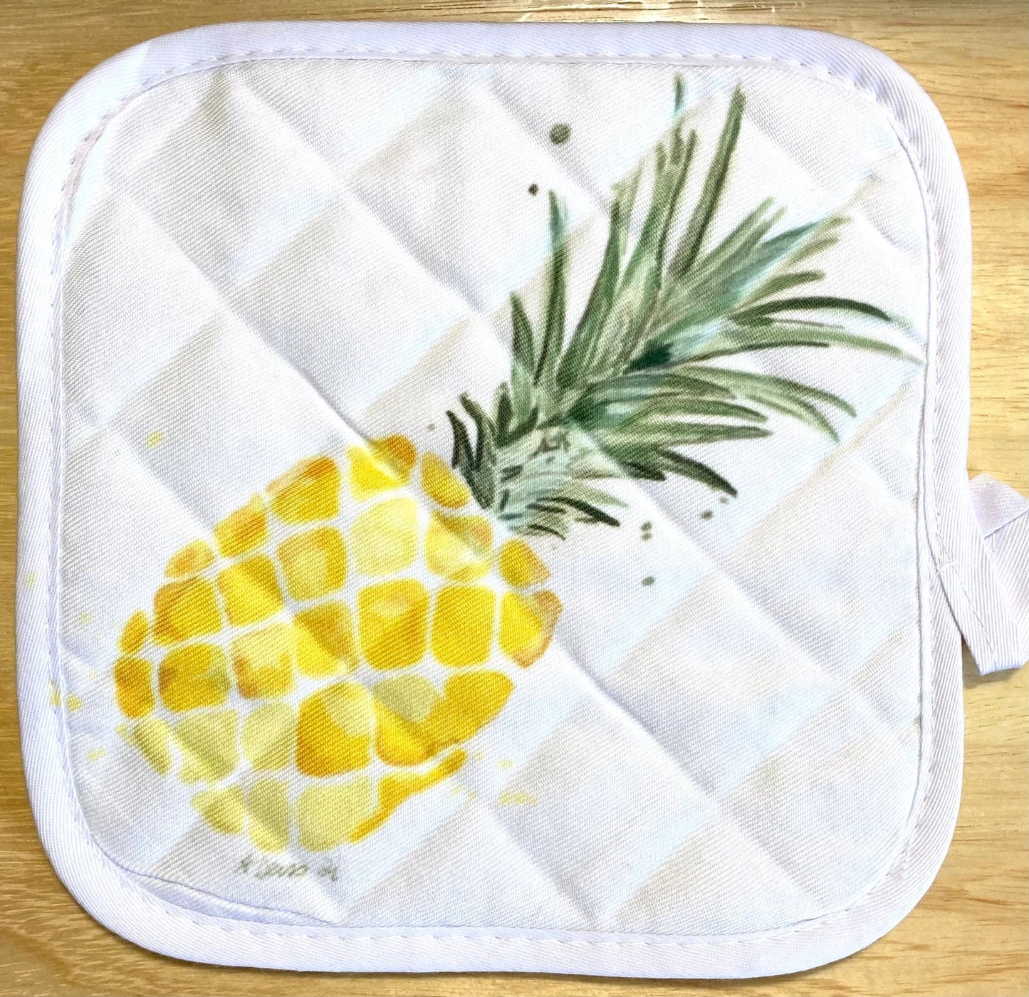 Pineapple Pot Holder - Blue Cava