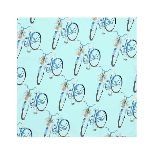 Spring Bike Napkin Set - Blue Cava