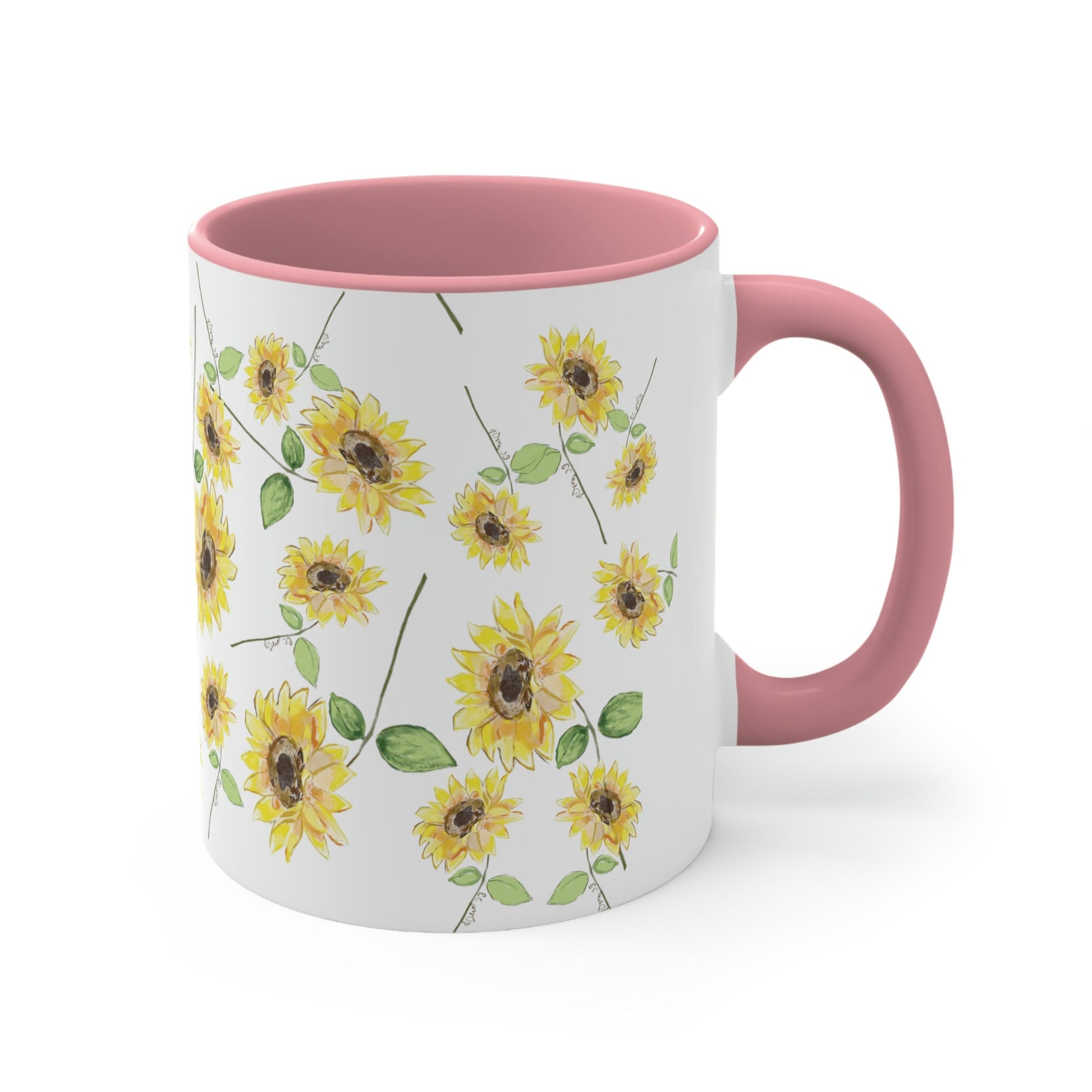 Sunflowers Accent Coffee Mug, 11oz - Blue Cava