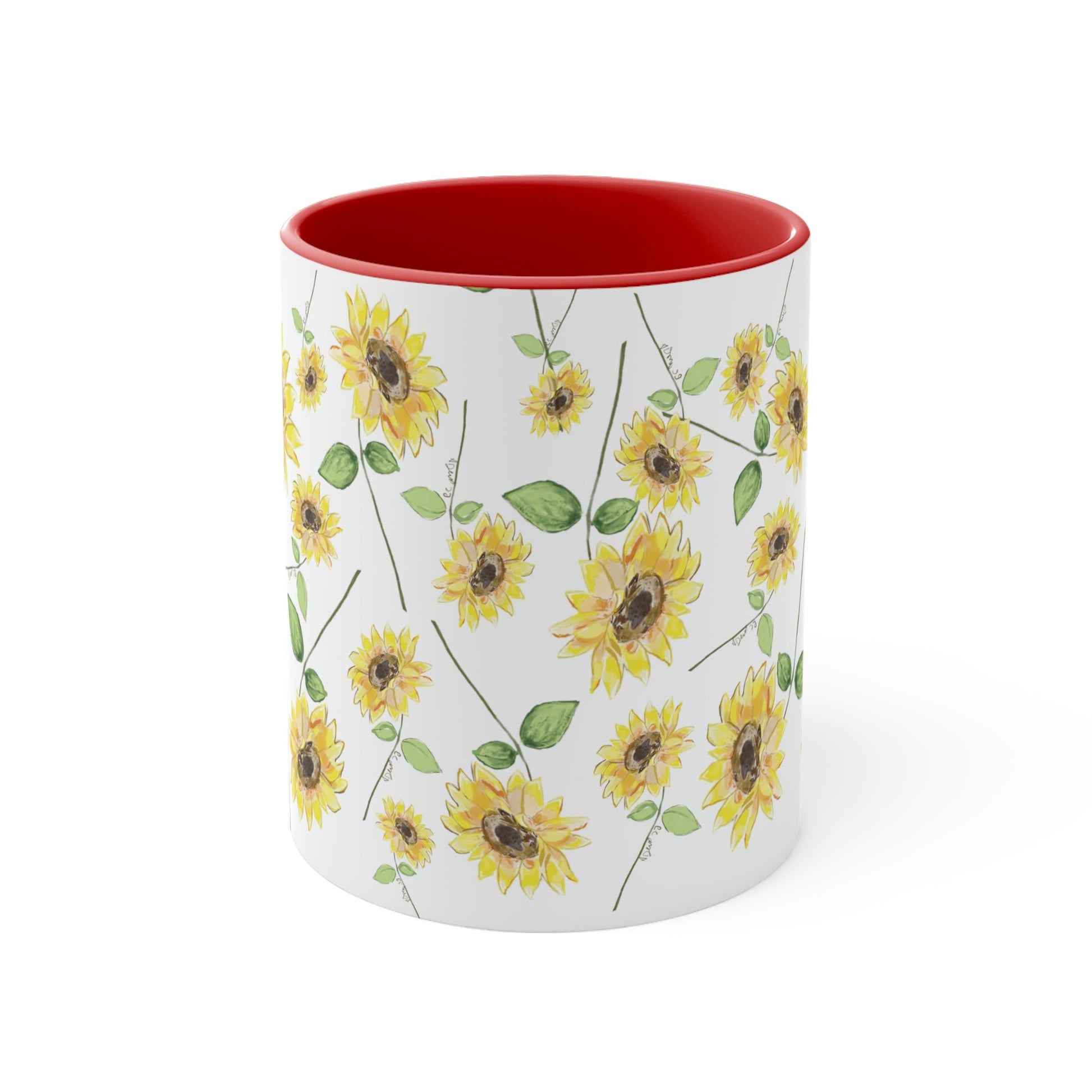 Sunflowers Accent Coffee Mug, 11oz - Blue Cava