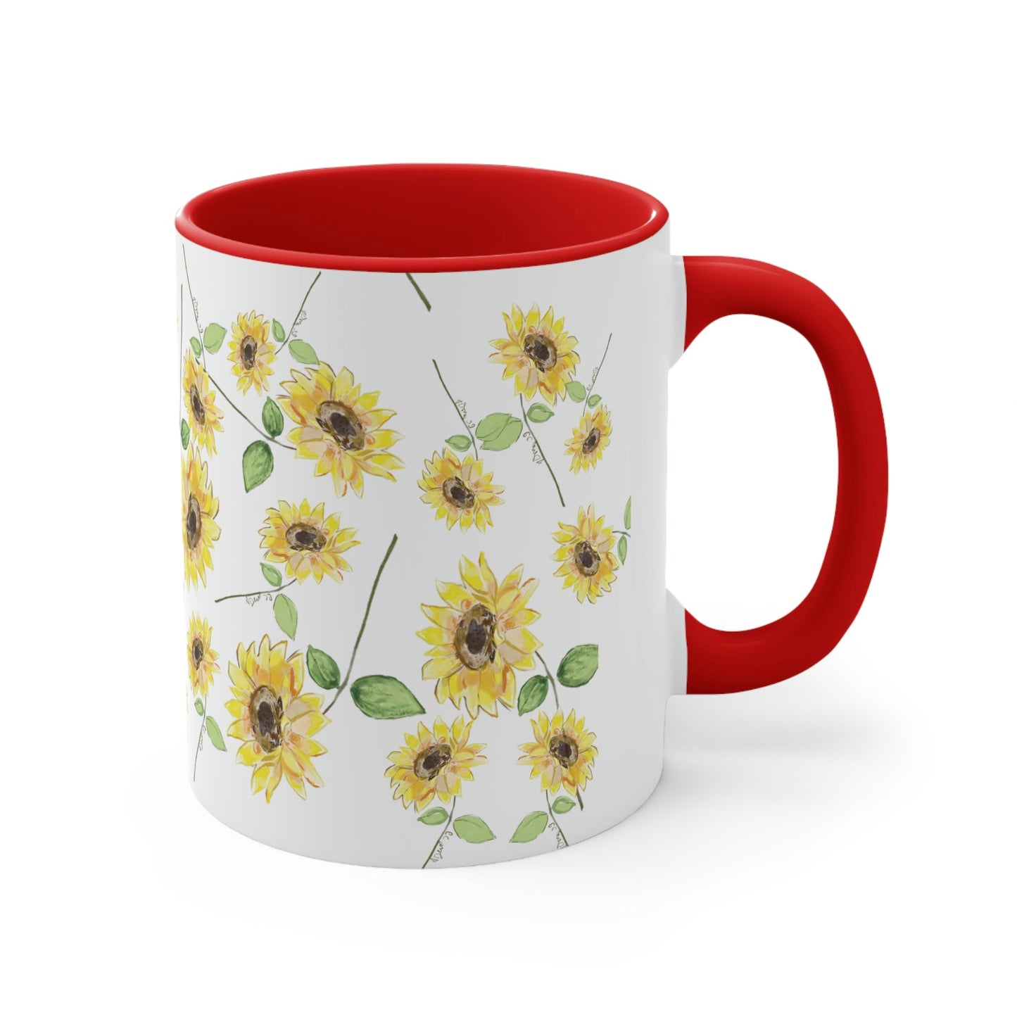 Sunflowers Accent Coffee Mug, 11oz - Blue Cava