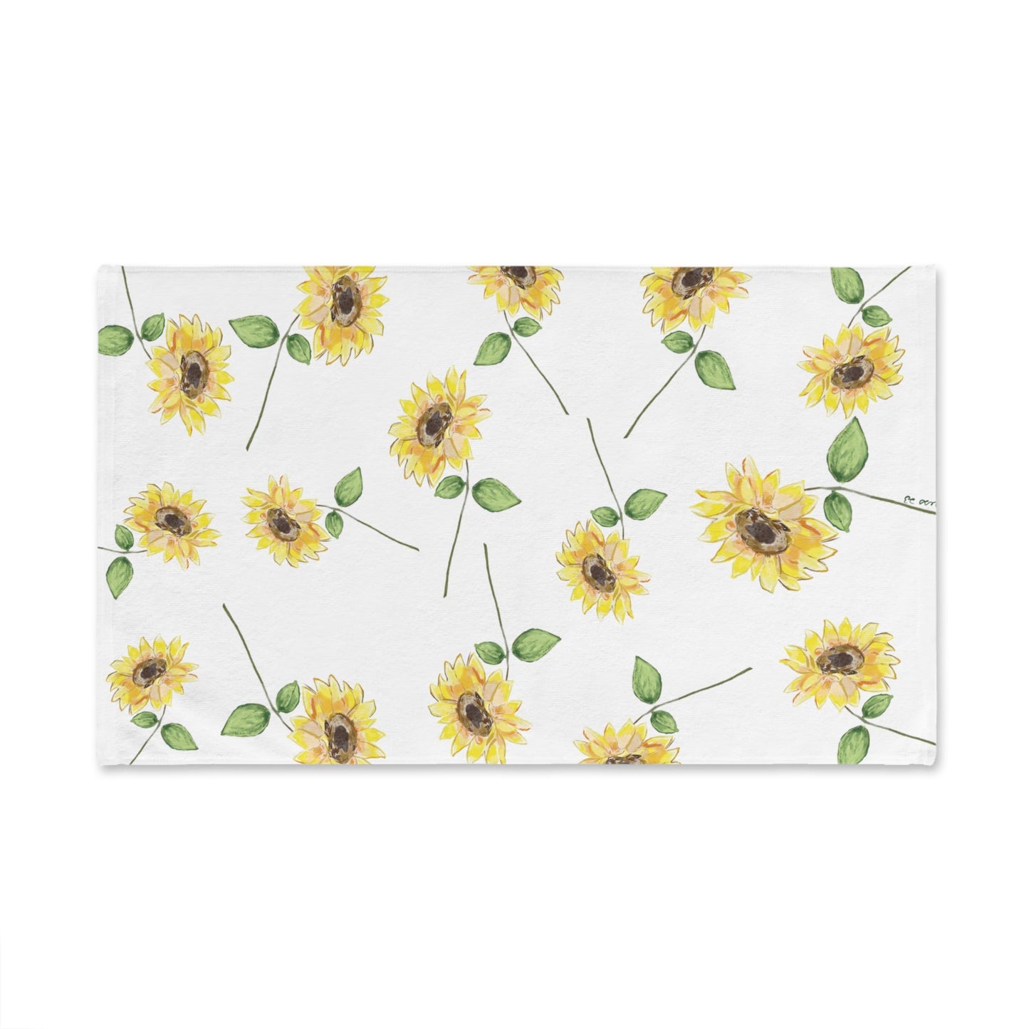 Sunflowers Hand Towel (Poly/Cotton) - Blue Cava