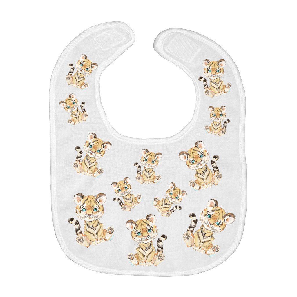 Tiger Baby Bibs - Blue Cava