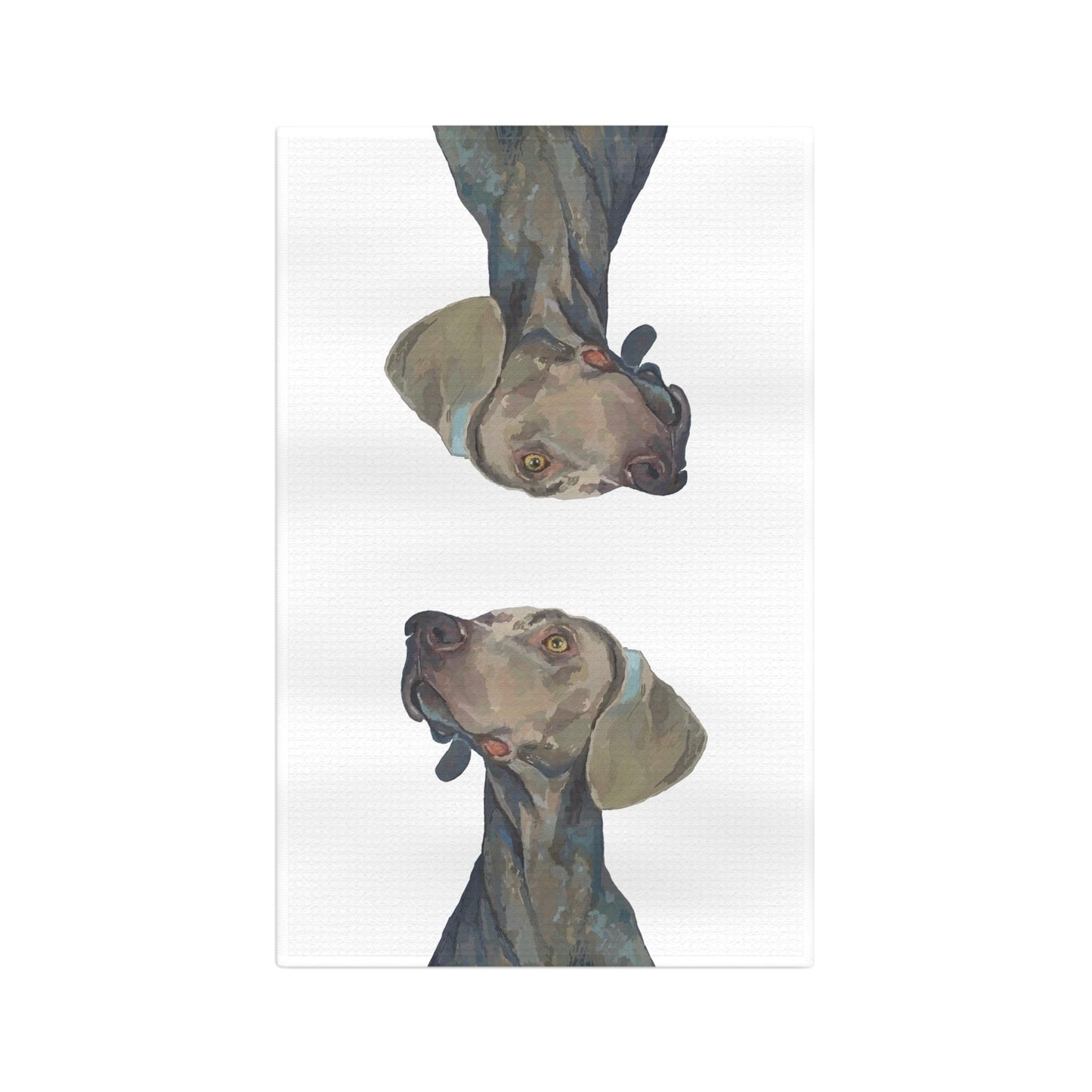 Weimaraner “Blue” Microfiber Tea Towel - Blue Cava