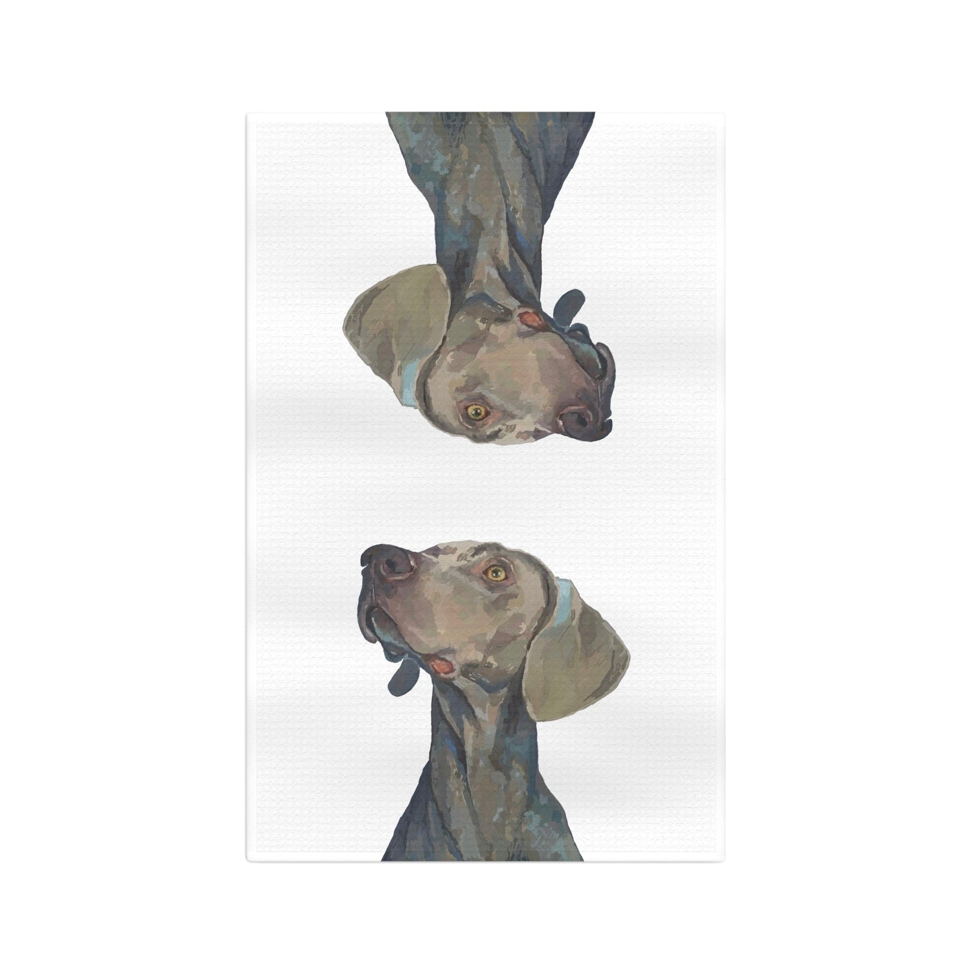 Weimaraner “Blue” Microfiber Tea Towel - Blue Cava